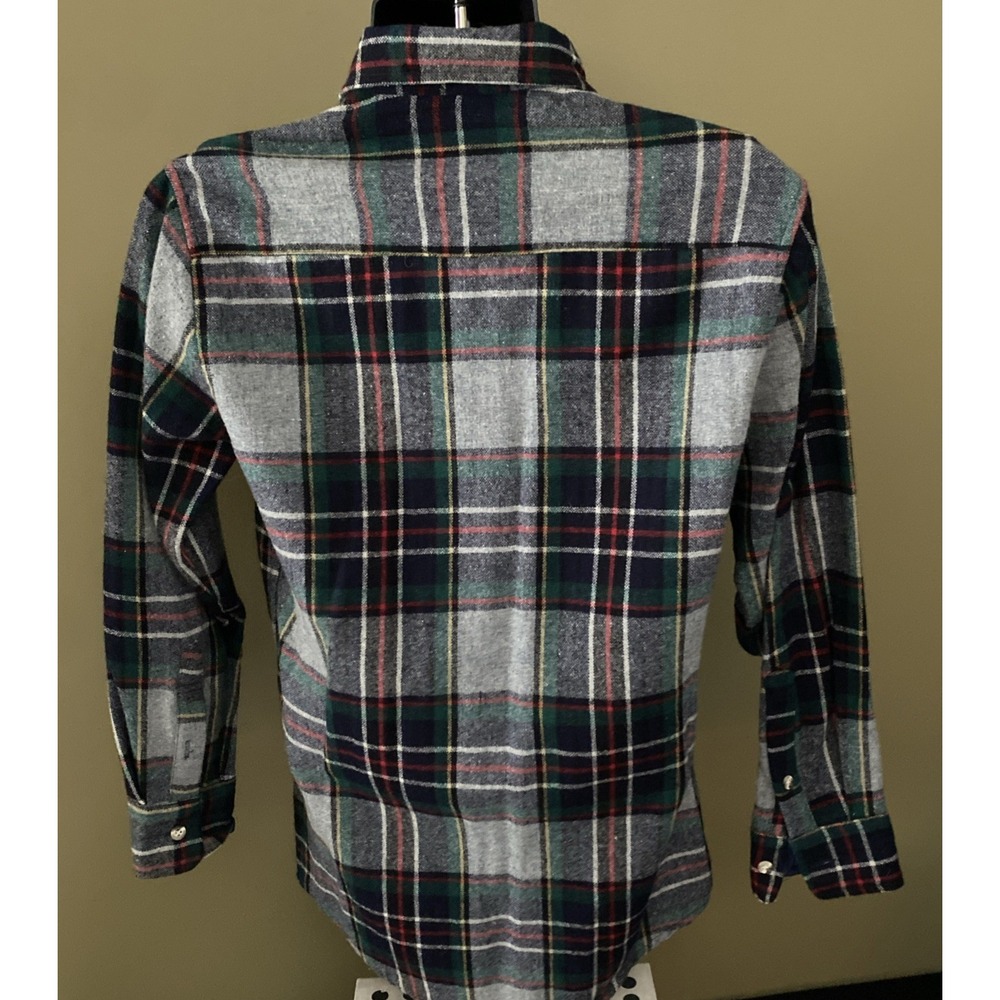 Vintage Tartan Plaid  Ardsley Men's Wool Flanel‎ Button Up Shirt Small - Picture 5 of 9